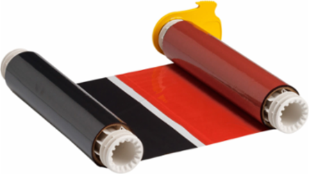 BBP85 Series R10000 Printer Ribbon, 8.8 Inch x 200 ft, Black/Red, 2-Color Ribbon