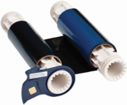 BBP85 Series R10000 Printer Ribbon, 6.25 Inch x 200 ft, Black/Blue, 2-Color