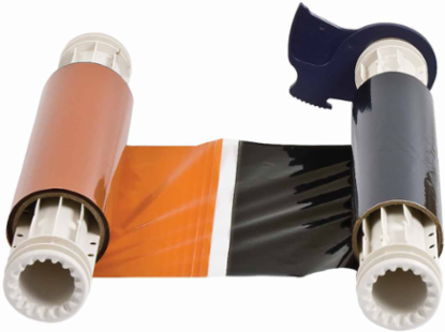 BBP85 2-Color Printer Ribbon, 6.25 Inch W x 200 ft L, Resin Formulation