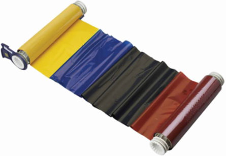 BBP85 Series R10000 Industrial Printer Ribbon, 6.25 Inch W x 200 ft L, Black/Blue/Red/Yellow