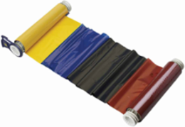 BBP85 Series R10000 Industrial Printer Ribbon, 6.25 Inch W x 200 ft L, Black/Blue/Red/Yellow