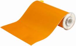 BBP85 Series Polyester Labels 10 Inch W x 50 ft L, Outdoor Use, Yellow