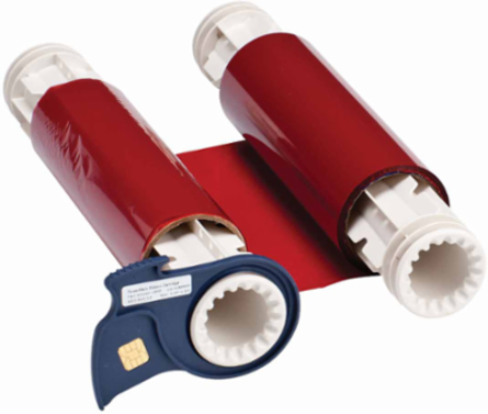 BBP85 Series R10000 Printer Ribbon, 6.25 Inch W x 200 ft L, Red, Resin Ink