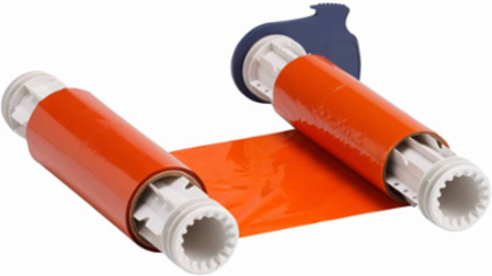 BBP85 Series R10000 Printer Ribbon, 6.25 Inch x 200 ft, Orange, Resin