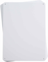 Blank Plastic Signs 10.25 Inch H x 14.25 Inch W, Pack of 10, Rigid Polystyrene