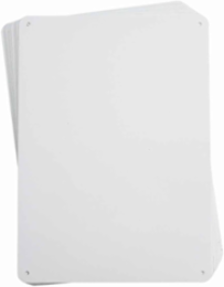 Blank Aluminum Sign 10.25 Inch H x 14.25 Inch W, Pack of 10, White