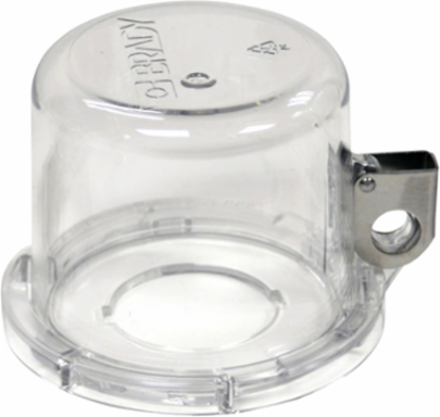 Clear Push Button Lockout, Large Base + Medium Cover, Button 30 mm
