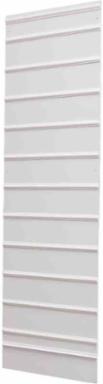 Safety Sign Slider Plastic Single Wall Mount, Capacity 11, 74" H x 24" W, White