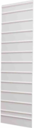 Safety Sign Slider Plastic Single Wall Mount, Capacity 11, 74" H x 24" W, White