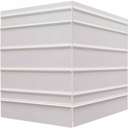 Plastic 3-Side Free Stand, 36" H X 24" W, Signs Per Board 4, 36" H x 24" W, White