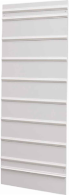 Safety Sign Slider Plastic Single Wall Mount, Capacity 8, 64" H x 24" W, White