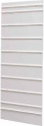 Safety Sign Slider Plastic Single Wall Mount, Capacity 8, 64" H x 24" W, White