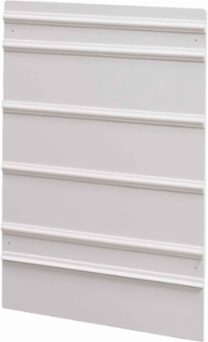 Safety Sign Slider Plastic Single Wall Mount, Capacity 4, 36" H x 24" W, White