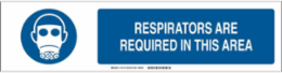 Respirators Are Required In This Area Sign, Aluminum