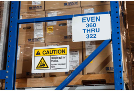 BBP85 Series ANSI CAUTION Vinyl Labels 10 Inch x 14 Inch Black/Yellow on White