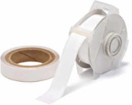 GlobalMark Series ToughStripe Polyester Floor Marking Labels, 1.125" W x 100' L, Kit of 2 Rolls, White