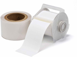 GlobalMark Series ToughStripe Polyester Floor Marking Labels, 3" W x 100' L, Kit of 2 Rolls, White