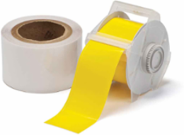 GlobalMark Series ToughStripe Polyester Floor Marking Labels, 2.25" W x 100' L, Kit of 2 Rolls, Yellow