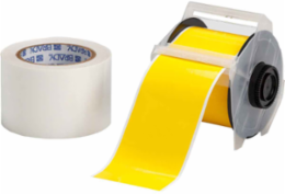 GlobalMark Series ToughStripe Polyester Floor Marking Labels, 3" W x 100' L, Kit of 2 Rolls, Yellow