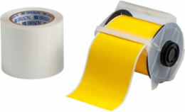 GlobalMark Series ToughStripe Polyester Floor Marking Labels, 4" W x 100' L, Kit of 2 Rolls, Yellow