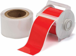 GlobalMark Series ToughStripe Polyester Floor Marking Labels, 2.25" W x 100' L, Kit of 2 Rolls, Red