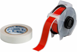 GlobalMark Series ToughStripe Polyester Floor Marking Labels, 1.125" W x 100' L, Kit of 2 Rolls, Red