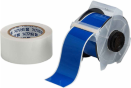 GlobalMark Series ToughStripe Polyester Floor Marking Labels, 2.25" W x 100' L, Kit of 2 Rolls, Blue