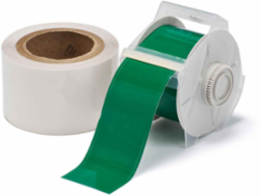 GlobalMark Series ToughStripe Polyester Floor Marking Labels, 2.25" W x 100' L, Kit of 2 Rolls, Green