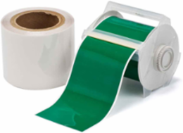 GlobalMark Series ToughStripe Polyester Floor Marking Labels, 4" W x 100' L, Kit of 2 Rolls, Green