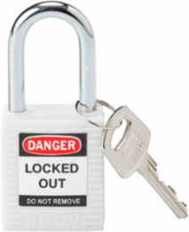 Nonconductive Nylon Padlock, 1.5 Inch Shackle Clearance, 6-Pin Cylinder