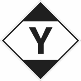 ANSI Sign, 4" H x 4" W x 0.004" D, Vinyl