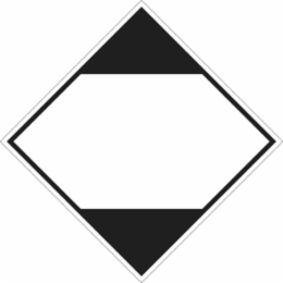 ANSI Sign, 4" H x 4" W x 0.004" D, Vinyl