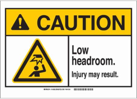 Caution Sign, 10 Inch H x 14 Inch W x 0.035 Inch D, Non-Reflective Aluminum