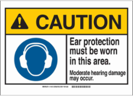 Caution Sign, 7 Inch x 10 Inch, Polystyrene, Abrasion & Chemical Resistant