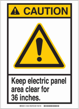 Caution Sign 10 H x 7 W Inch, Polystyrene, Indoor/Outdoor Use, Chemical Resistant