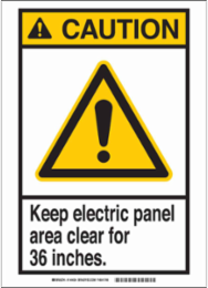 Caution Sign 10 H x 7 W Inch, Polystyrene, Indoor/Outdoor Use, Chemical Resistant