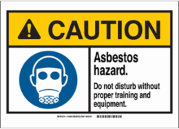 Caution Sign 10 Inch H x 14 Inch W, Polyester, Abrasion-Resistant, Chemical-Resistant