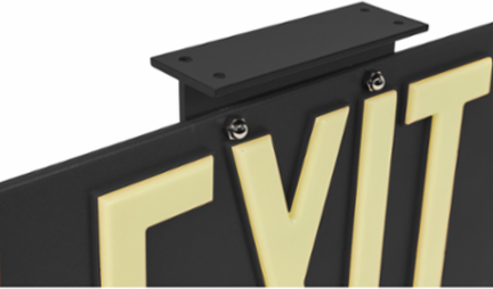BradyGlo Exit Sign, Black, 9.5 Inch H x 17.25 Inch W, Glow in the Dark, UL 924 Certified