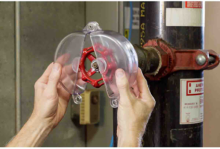Gate Valve Lockout Device, Fits Valve Handles Diameter 1" to 2.5"