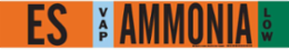 ES VAP AMMONIA LOW Pipe Marker, 2.25" H x 14" W, Fits Pipes 2.5" Dia. Thru 7.875" Dia.
