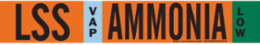 LSS VAP AMMONIA LOW Pipe Marker, 2.25" H x 14" W, Fits Pipes 2.5" Dia. Thru 7.875" Dia.