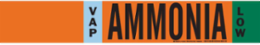 VAP AMMONIA LOW Pipe Marker, 2.25" H x 14" W, Fits Pipes 2.5" Dia. Thru 7.875" Dia.