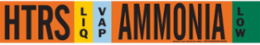 HTRS LIQVAP AMMONIA LOW Pipe Marker, 2.25" H x 14" W, Fits Pipes 2.5" Dia. Thru 7.875" Dia.
