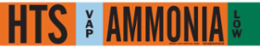 HTS VAP AMMONIA LOW Pipe Marker, 4" H x 24" W, Fits Pipes 8" Dia. or Larger