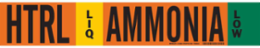 HTRL LIQ AMMONIA LOW Pipe Marker, 4" H x 24" W, Fits Pipes 8" Dia. or Larger