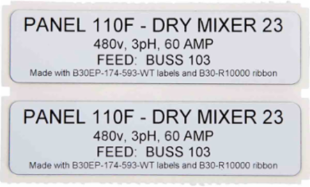 B30 Series Arc Flash Starter Supply Kit - Small, Includes Printer Ribbon & Labels