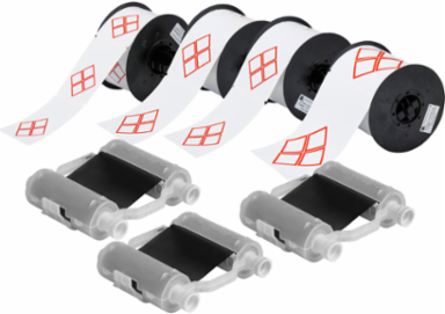 B30 Series GHS Starter Supply Kit, Includes 5 Labels & Ribbon for BBP Printers
