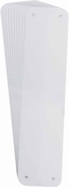 Blank Panel Sign 2.50 Inch H x 10.25 Inch W, Pack of 10, Polystyrene Material