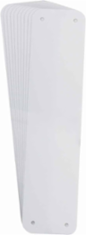 Blank Panel Sign 2.50 Inch H x 10.25 Inch W, Pack of 10, Polystyrene Material