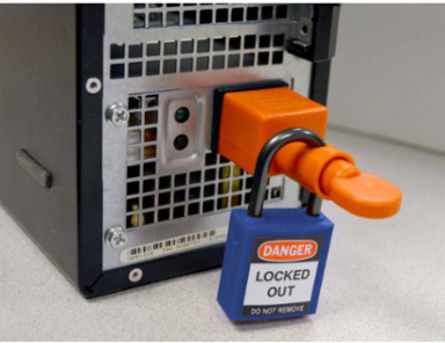 Detachable IEC Power Cord Plug Lockout
